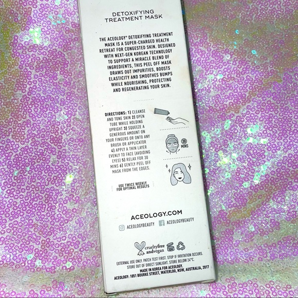 Aceology Detoxifying Treatment Mask 65ml 2.19fl Oz New In Box - Picture 4 of 8